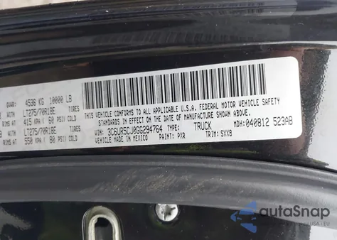 2016 Ram 2500 Tradesman from USA, damaged, VIN 3C6UR5CJ0GG294764